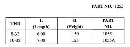 Staffall part 1055 — Rectangular Aluminum