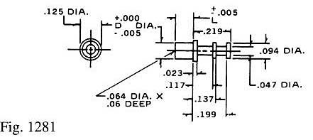 Dimensional drawing for Staffall part 1281