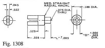 Dimensional drawing for Staffall part 1308