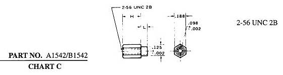 Dimensional drawing for Staffall part 1542