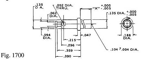 Dimensional drawing for Staffall part 1700