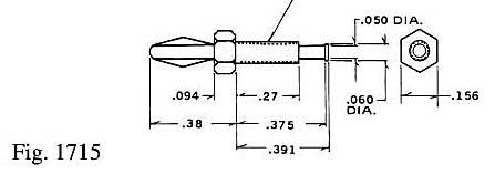 Dimensional drawing for Staffall part 1715