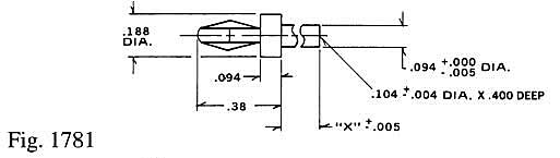 Dimensional drawing for Staffall part 1781