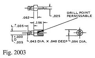 Dimensional drawing for Staffall part 2003