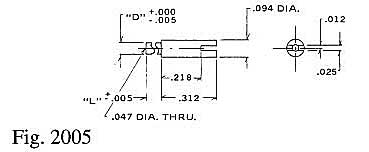 Dimensional drawing for Staffall part 2005
