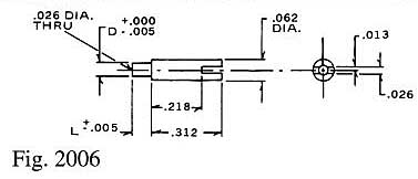 Dimensional drawing for Staffall part 2006