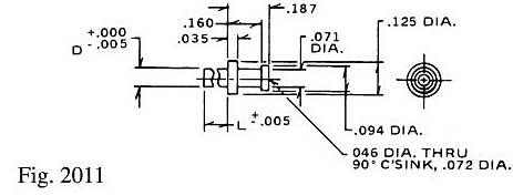 Dimensional drawing for Staffall part 2011