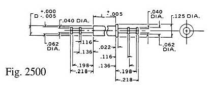 Dimensional drawing for Staffall part 2500