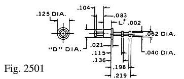 Dimensional drawing for Staffall part 2501