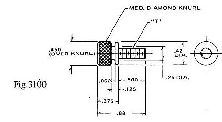Dimensional drawing for Staffall part 3100