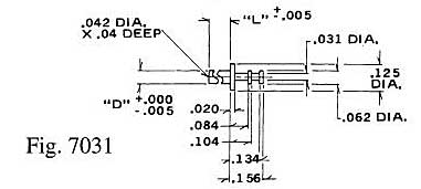 Dimensional drawing for Staffall part 7031