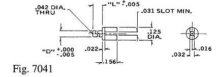 Dimensional drawing for Staffall part 7041