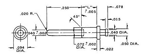 Dimensional drawing for Staffall part 7716