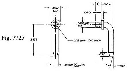 Dimensional drawing for Staffall part 7725