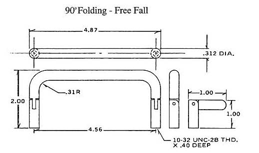Dimensional drawing for Staffall part 941